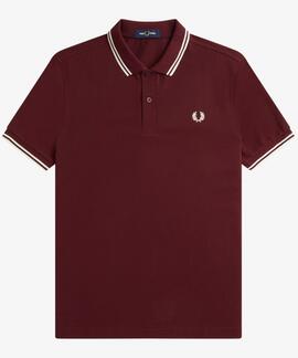 POLO TWIN TIPPED M3600 597 OXBLOOD / ECRU / ECRU