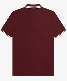 POLO TWIN TIPPED M3600 597 OXBLOOD / ECRU / ECRU