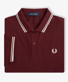 POLO TWIN TIPPED M3600 597 OXBLOOD / ECRU / ECRU