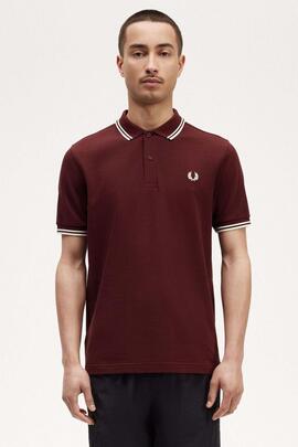 POLO TWIN TIPPED M3600 597 OXBLOOD / ECRU / ECRU