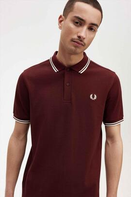 POLO TWIN TIPPED M3600 597 OXBLOOD / ECRU / ECRU