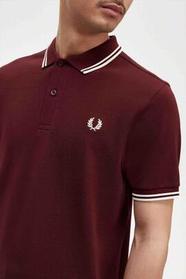 POLO TWIN TIPPED M3600 597 OXBLOOD / ECRU / ECRU