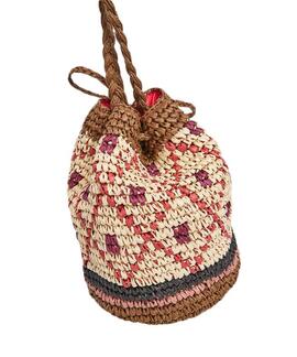 BOLSO XIMENA BAG RAFIA MULTICOLOR