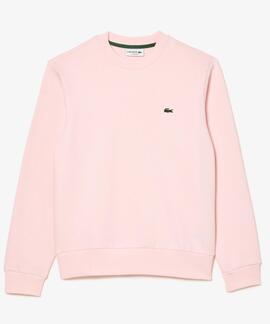 SUDADERA JOGGER LACOSTE EN ALGODÓN CEPILLADO ROSA