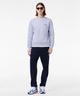 SUDADERA JOGGER LACOSTE EN ALGODÓN CEPILLADO AZUL CLARO