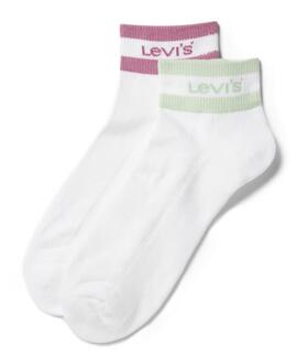 CALCETINES BAJOS LEVI'S® MID CUT SPORT STRIPE 2P AQUA FOAM