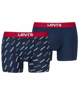 BOXER LEVI'S® MEN LOGO AOP BOXER BRIEF BLUE / WHITE / RED