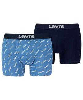 BOXER LEVI'S® MEN LOGO AOP BOXER BRIEF BLUE COMBO