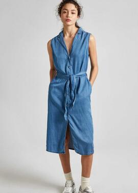 VESTIDO CAMISERO MAGGIE DENIM LYOCELL