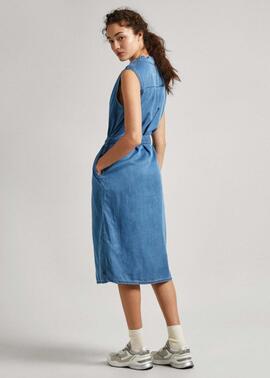 VESTIDO CAMISERO MAGGIE DENIM LYOCELL