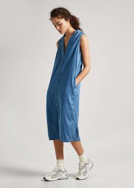 VESTIDO CAMISERO MAGGIE DENIM LYOCELL