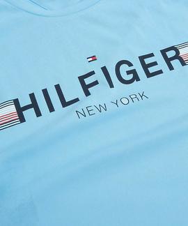 CORP FLAG TEE ALASKAN BLUE