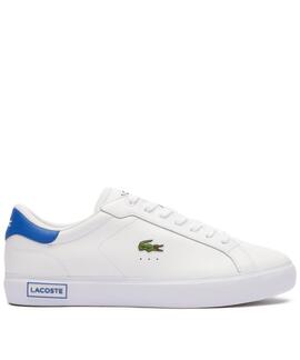 ZAPATILLAS LACOSTE CARNABY PRO LEATHER BLANCO Y AZUL ROYAL