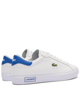 ZAPATILLAS LACOSTE CARNABY PRO LEATHER BLANCO Y AZUL ROYAL