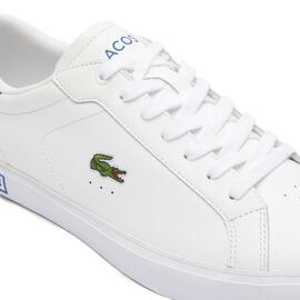 ZAPATILLAS LACOSTE CARNABY PRO LEATHER BLANCO Y AZUL ROYAL