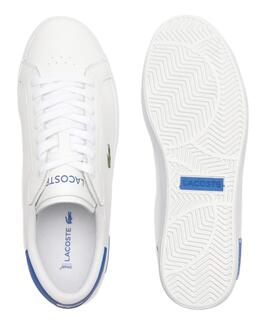 ZAPATILLAS LACOSTE CARNABY PRO LEATHER BLANCO Y AZUL ROYAL