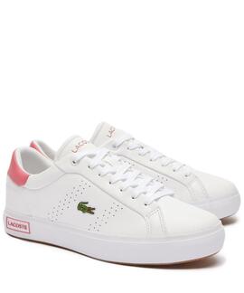 ZAPATILLAS POWERCOURT 2.0 CONTRASTADA BLANCA Y ROSA