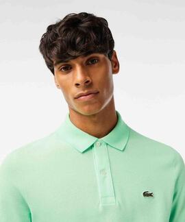 POLO LACOSTE SLIM FIT UYX VERDE CLARO