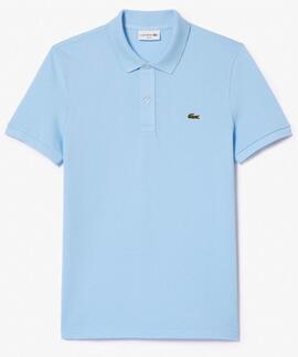 POLO LACOSTE SLIM FIT HBP CELESTE