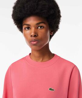 SUDADERA JOGGER DE MUJER LACOSTE EN FELPA ROSA