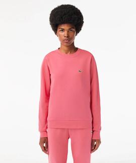 SUDADERA JOGGER DE MUJER LACOSTE EN FELPA ROSA