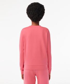 SUDADERA JOGGER DE MUJER LACOSTE EN FELPA ROSA