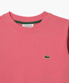 SUDADERA JOGGER DE MUJER LACOSTE EN FELPA ROSA