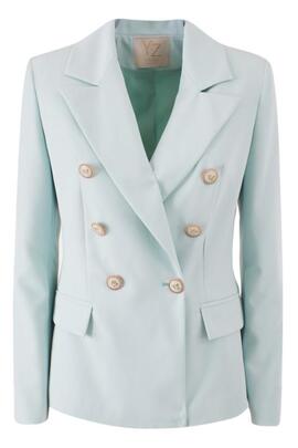 AMERICANA DE MUJER SLIM FIT VERDE PASTEL