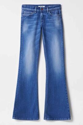 PANTALÓN VAQUERO WONDER FLARE EN DENIM AZUL