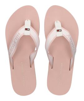 CHANCLAS HILFIGER WEBBING POOL ROSA