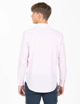 CAMISA MICROCUADROS POPELÍN ROSA