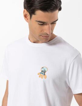 CAMISETA ESTAMPADO ELPULPO RELLENO HAWAII PECHO BL