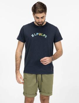 CAMISETA ESTAMPADO LETRAS FANTASÍA AZUL MARINO