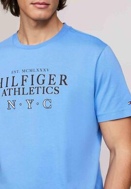 CAMISETA HILFIGER ATHLETICS STACK AZUL