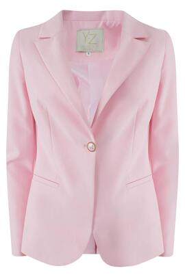 AMERICANA DE MUJER SLIM FIT ROSA