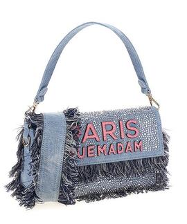 BOLSO RUE MADAM PARIS DENVER S DENIM LIGHT BLUE