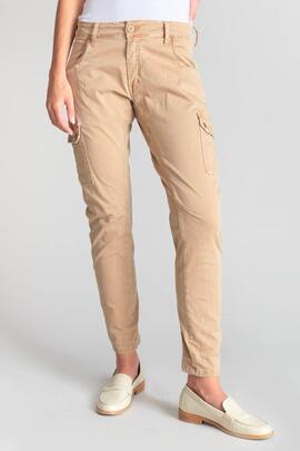 PANTALÓN BOLSO CARGO 7/8 MID RISE SLIM RIVERA CAMEL