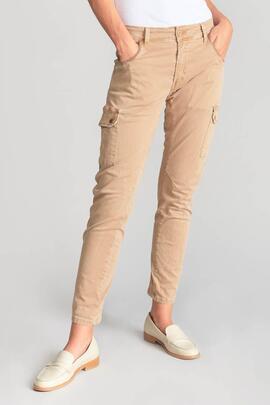 PANTALÓN BOLSO CARGO 7/8 MID RISE SLIM RIVERA CAMEL