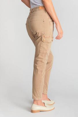 PANTALÓN BOLSO CARGO 7/8 MID RISE SLIM RIVERA CAMEL