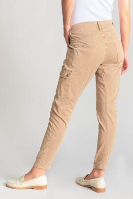 PANTALÓN BOLSO CARGO 7/8 MID RISE SLIM RIVERA CAMEL