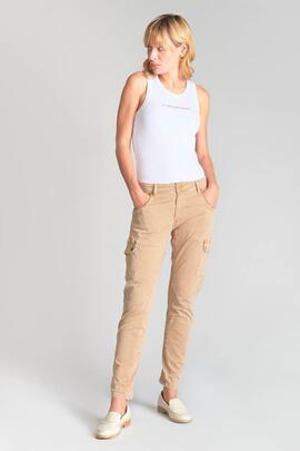 PANTALÓN BOLSO CARGO 7/8 MID RISE SLIM RIVERA CAMEL