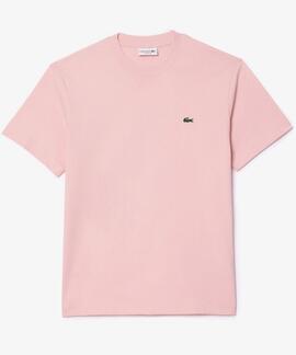 CAMISETA BÁSICA DE CORTE CLÁSICO REGULAR FIT ROSA