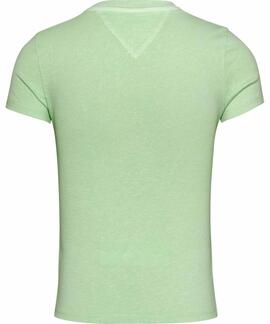 CAMISETA FLOWER POWER SLIM FIT VERDE