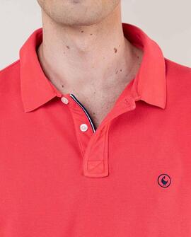 POLO PIQUÉ GARMENT DYED ROJO