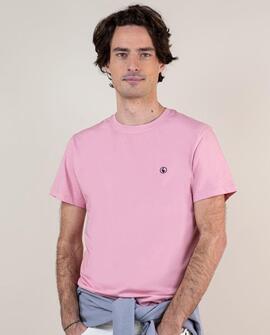 CAMISETA GARMENT DYED ROSA