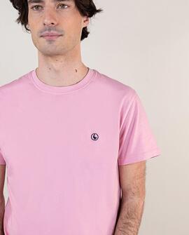 CAMISETA GARMENT DYED ROSA