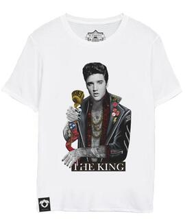 CAMISETA UNISEX THE KING BLANCA