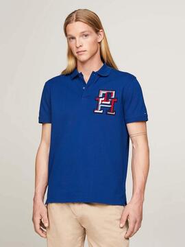 POLO MONOGRAM BADGE REGULAR FIT ANCHOR BLUE