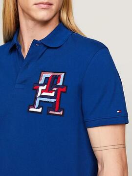 POLO MONOGRAM BADGE REGULAR FIT ANCHOR BLUE