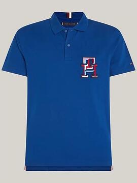 POLO MONOGRAM BADGE REGULAR FIT ANCHOR BLUE